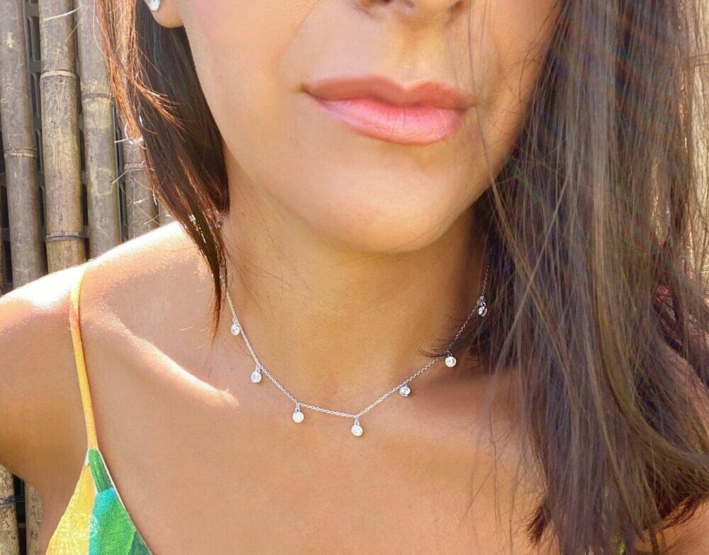 lab created diamond pendant necklace
